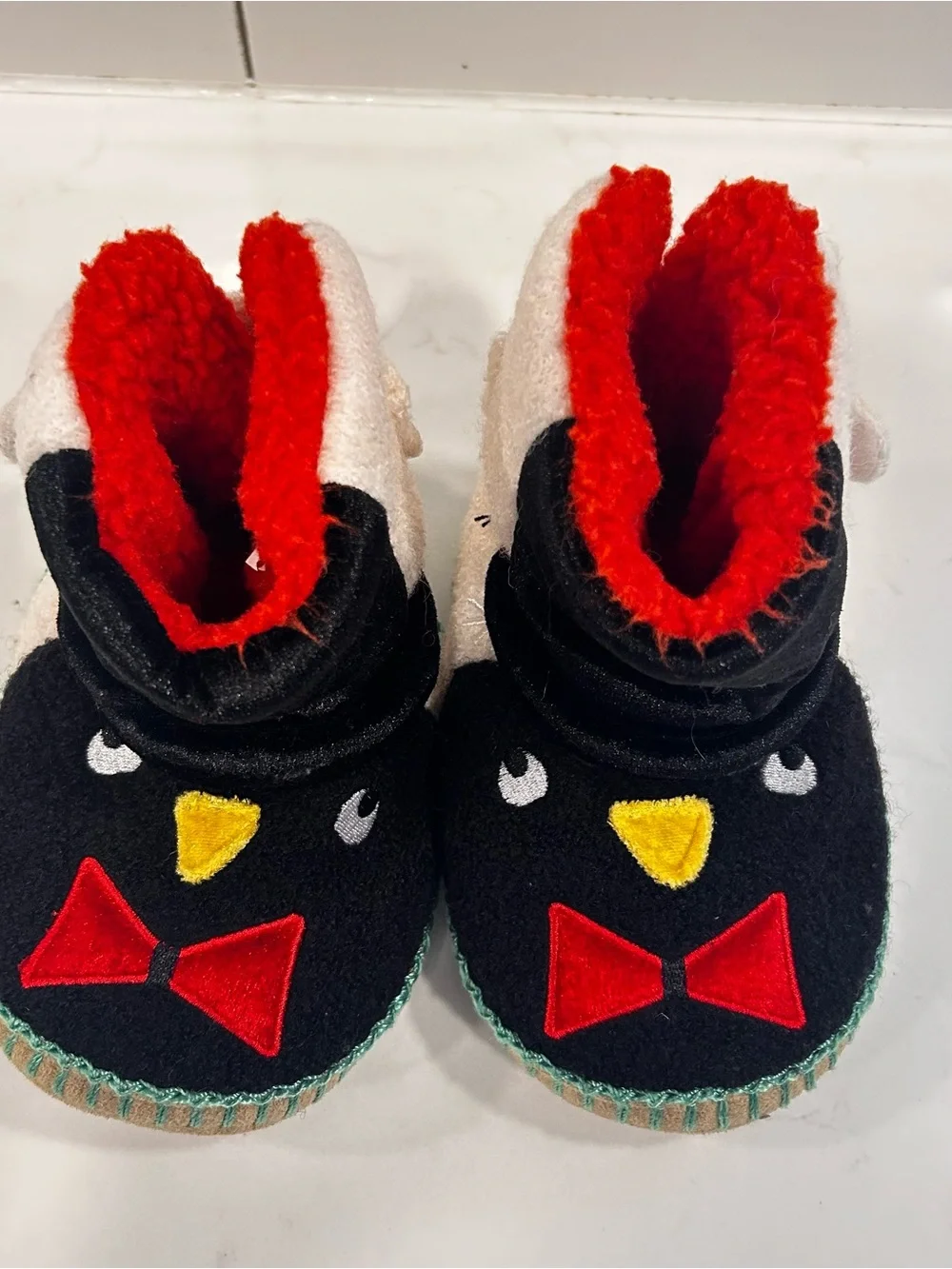 Hanna Andersson Toddler Penguin Slippers Woo Blend Size 9/10